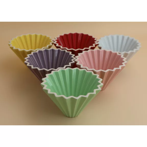 6pcs AVX-CDC001--2 Personal Ceramic Dripper+Wooden Holder