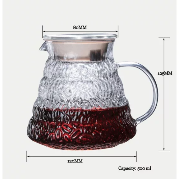 AVX RIO V60 Glass Coffee Jug  A-580ml