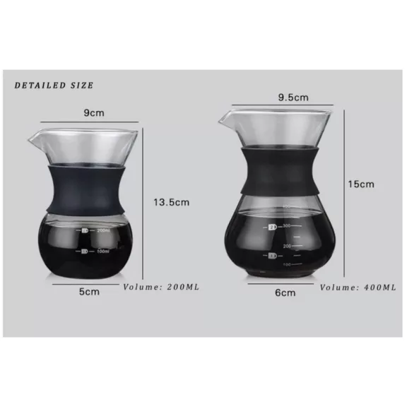 AVX RIO V60 Glass Coffee Jug E-200ml