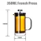 AVX XT12 Double-Walled French Press 350 ml Brown