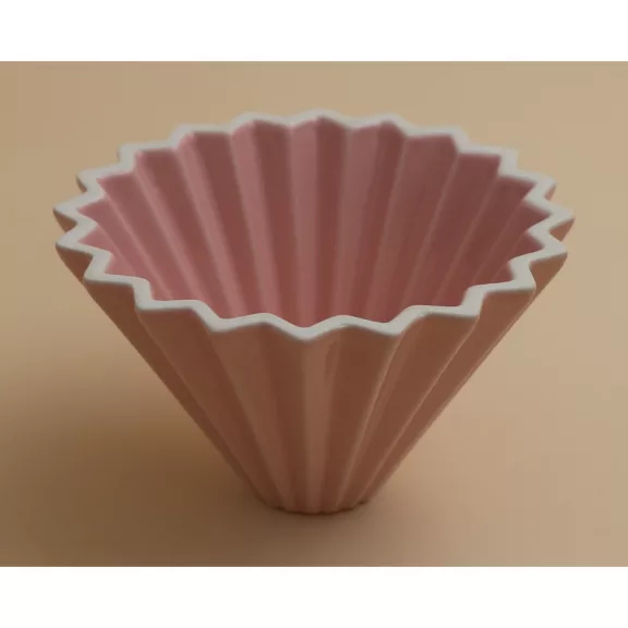 AVX-CDC001--2 Personal Ceramic Dripper+Wooden Holder-Pink