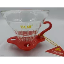 Yami V60-02 Glass Dripper Red