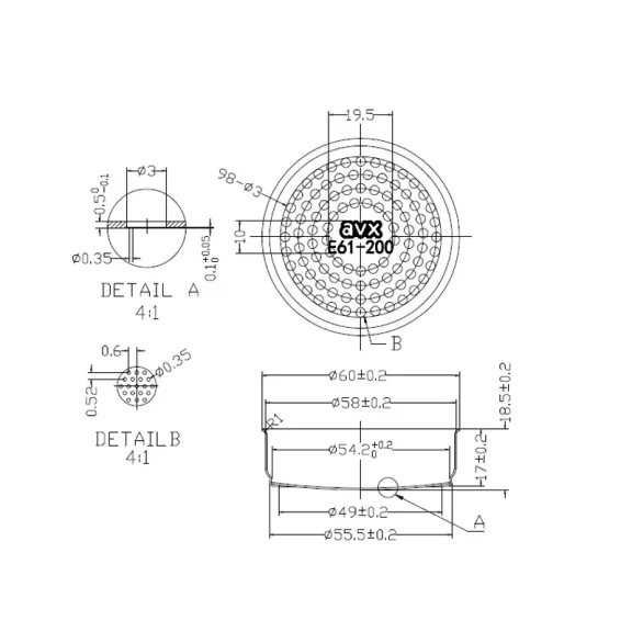 AVX E61-200 Precision Shower