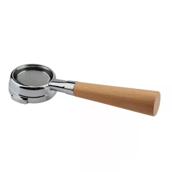 AVX 4022ZB AVX-Lelit 58mm Bottomless Portafilter with Beach wood Handle