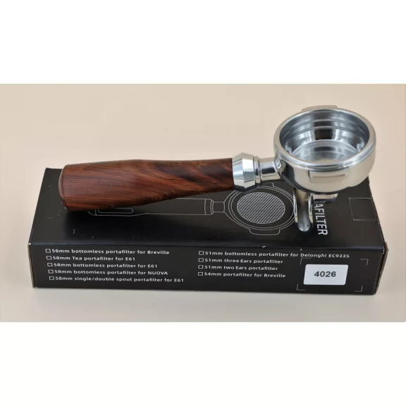 AVX 4026 2-  Filter Holder Handle for Lelit-AVX-E61 Coffee Machine with Redwood Handle