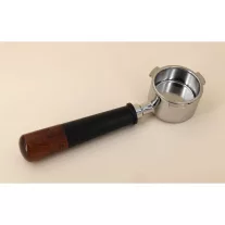   DD51BL Delonghi Dedica 51mm  Bottomless Filter Holder with Alu+Redwood Handle +16g Precision filter basket