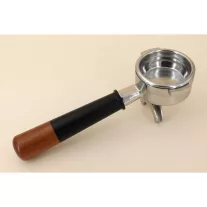   E61-58 AVX-Lelit-E61 58mm Portafilter with Alu+Redwood Handle  +16g Precision filter basket