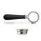 Lelit PLA580B 58mm Bottomless Portafilter Black Wooden Handle