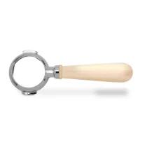   Lelit PLA580M 58mm Bottomless Portafilter White Wooden Handle