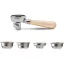 Lelit PLA582M 58mm Filter Holder with White Wooden Handle