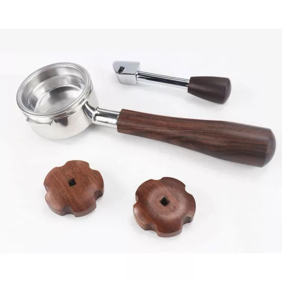 For Saeco Coffee Machine Wooden Upgrading Knob set + Wooden Filter Holder Handle