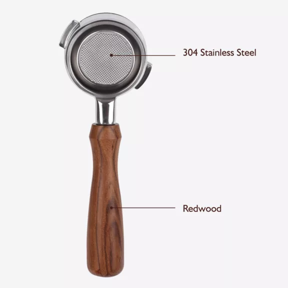 Simonelli 4152A 68/58mm Open Filter Holder Handle with Redwood Handle