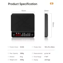 AVX KC230M Barista Scale 2000g with 0,1g