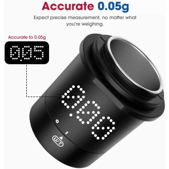 AVX KC232B Barista Scale 500g with 0,05g Accuracy Black