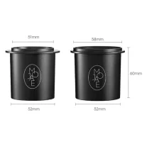 AVX 8I104 51mm-Stainless Steel Coffee Dosing Cup Black