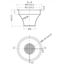 AVX CX51-03 51mm 20g Convex Precíziós szűrőkosár