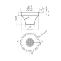AVX CX51R-03 51mm 20g Convex Precíziós szűrőkosár