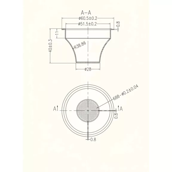 AVX CX51-02 51mm 20g Convex Precíziós szűrőkosár