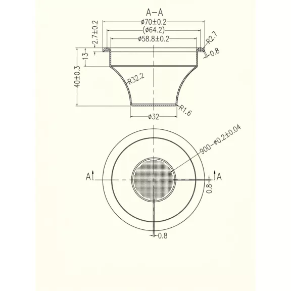 AVX CX58-02 58mm 20g Convex Precíziós szűrőkosár