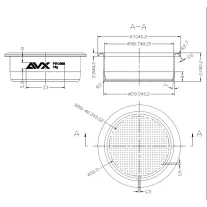AVX PRO 888 58mm 18g-os  Precíziós Szűrőkosár