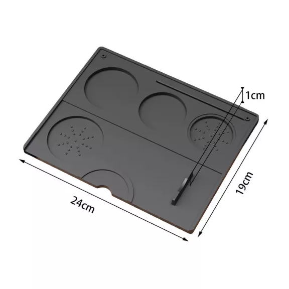 AVX HA023 Silicon Tamper Mat 240 x 190 mm Black