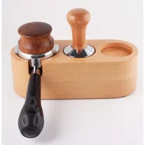   AVX 9J13 Coffee Tamper Stand Portafiler Holder 51-53mm Beach Wood
