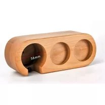  AVX 9J13 Coffee Tamper Stand Portafiler Holder 51-53mm Beach Wood