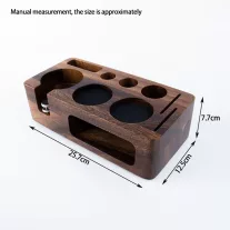 AVX 4010 tamper + szűrőkar tartó-51mm Black Walnut Wood