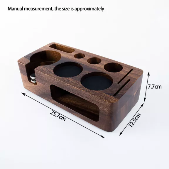 AVX 4010 tamper + szűrőkar tartó-51mm Black Walnut Wood