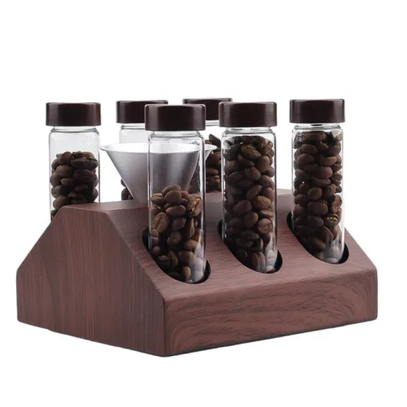 AVX HX2003 6pcs Glass Coffee Bean Holder