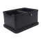 AVX 2047B Stainless Steel Coffee Knock Box 180*235*120mm-Black