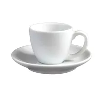 Ancap Open Espresso 75ml Cup+Saucer-White