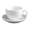 Ancap Open Large Cappuccino 260ml Cup+Saucer-White