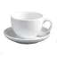 Ancap Open Latte 350ml Cup+Saucer -White