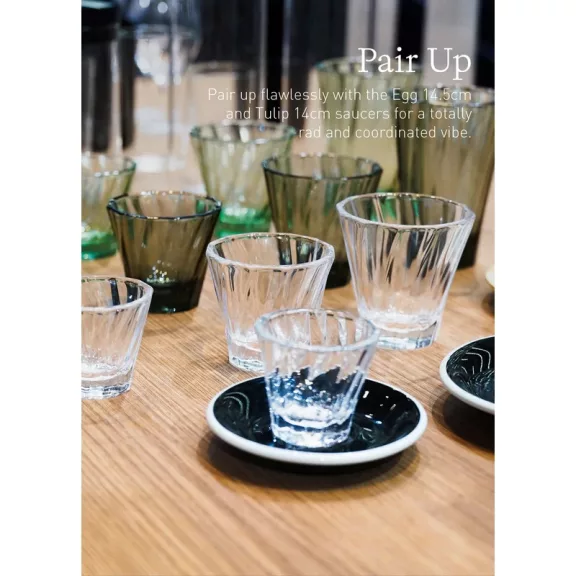 Loveramics Urban Glass 180ml Twisted Cappuccino Glass-Transparent