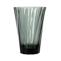 Loveramics Urban Glass 360ml Twisted Café Latte Glass-Black