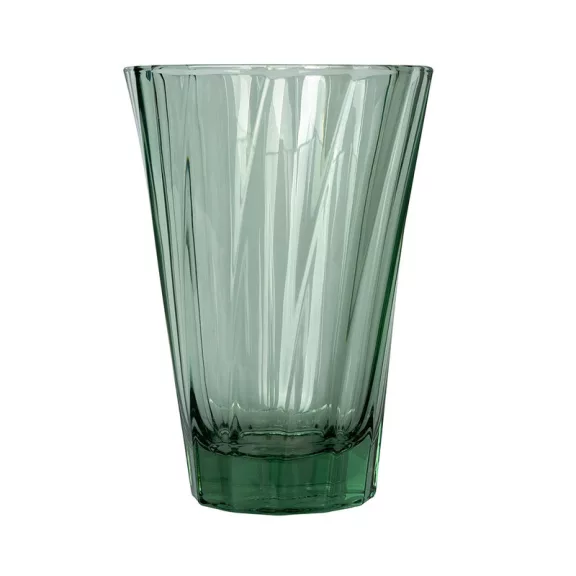 Loveramics Urban Glass 360ml Twisted Café Latte Glass-Green