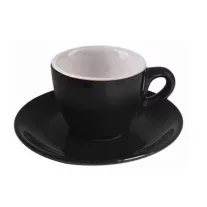 Nuova Point Palermo Caffé 56ml Cup+Saucer Black