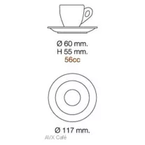 Nuova Point Palermo Caffé 56ml Cup+Saucer Red