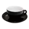 Nuova Point Palermo Cappuccino 145ml Cup+Saucer Blacl