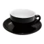 Nuova Point Palermo Cappuccino 145ml Cup+Saucer Blacl