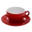Nuova Point Palermo Cappuccino 145ml Cup+Saucer Red