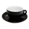 Nuova Point Palermo Cappuccino 200ml Cup+Saucer Black