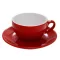 Nuova Point Palermo Cappuccino 200ml Cup+Saucer Red