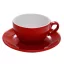 Nuova Point Palermo Cappuccino 200ml Cup+Saucer Red