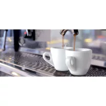 Nuova Point Palermo Latte 260ml Cup+Saucer Black