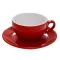 Nuova Point Palermo Latte 290ml Cup+Saucer Red