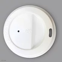 1000pcs White Plastic Lid 73mm for 150ml Cup