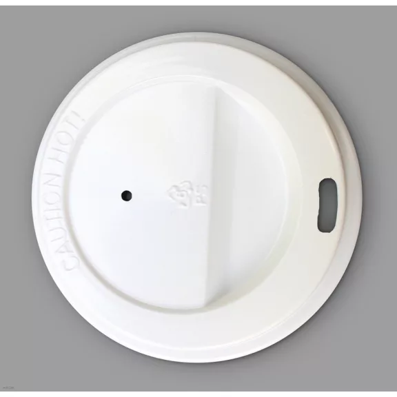 1000pcs White Plastic Lid 73mm for 150ml Cup