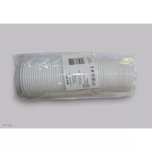 1000pcs White Plastic Lid 73mm for 150ml Cup